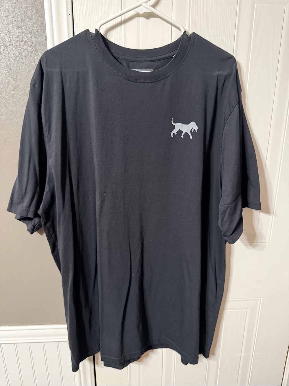 Men’s Black Short-Sleeve Tee with Dog Graphic